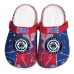 los angeles clippers geometric background clog best selling