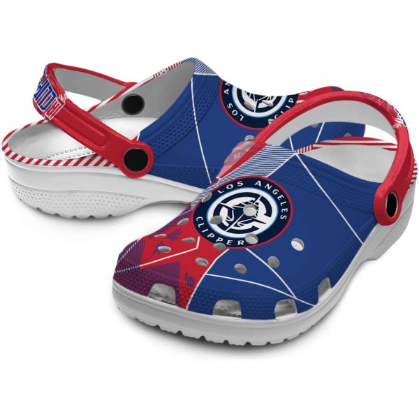 los angeles clippers geometric background clog high quality