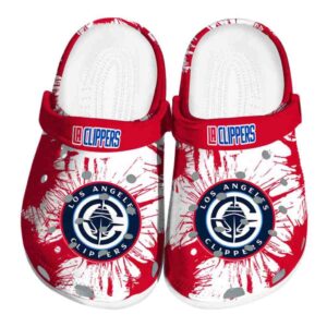 los angeles clippers splatter graphics clog best selling