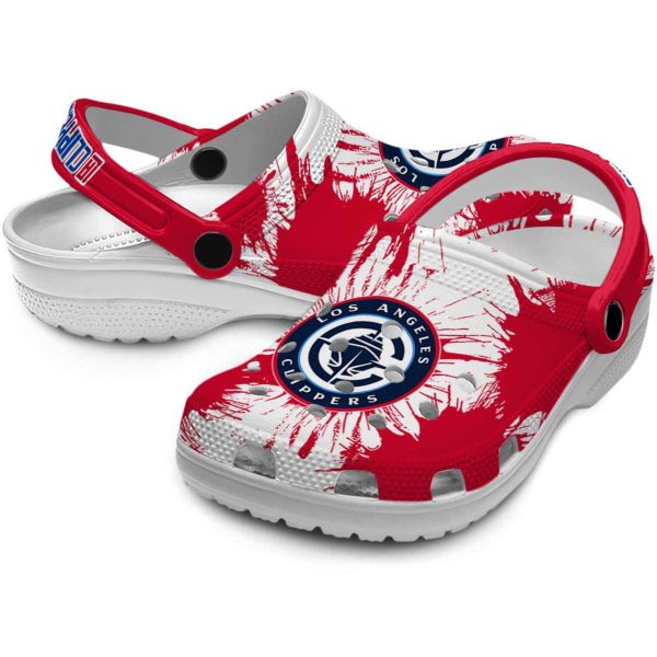 los angeles clippers splatter graphics clog high quality