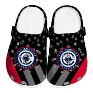 los angeles clippers stellar stripes theme clog best selling
