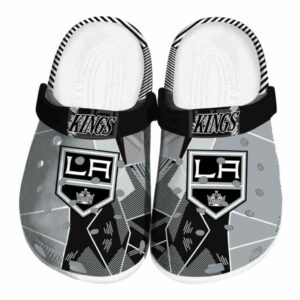 los angeles kings geometric background clog best selling