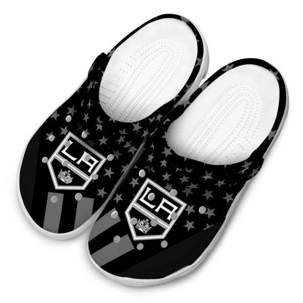 los angeles kings stellar stripes theme clog latest model