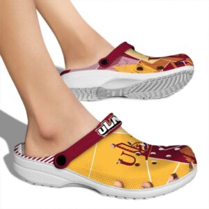 louisiana monroe warhawks geometric background clog fashion forward