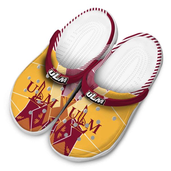louisiana monroe warhawks geometric background clog latest model