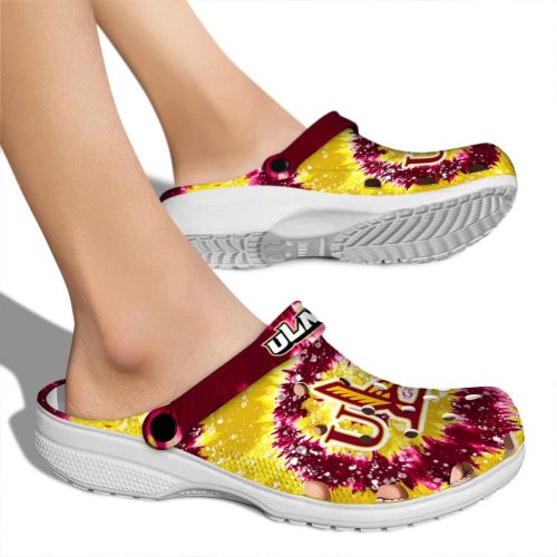 louisiana monroe warhawks radiant burst effect clog fashion forward