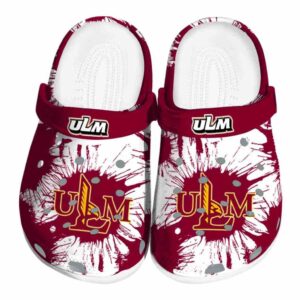 louisiana monroe warhawks splatter graphics clog best selling
