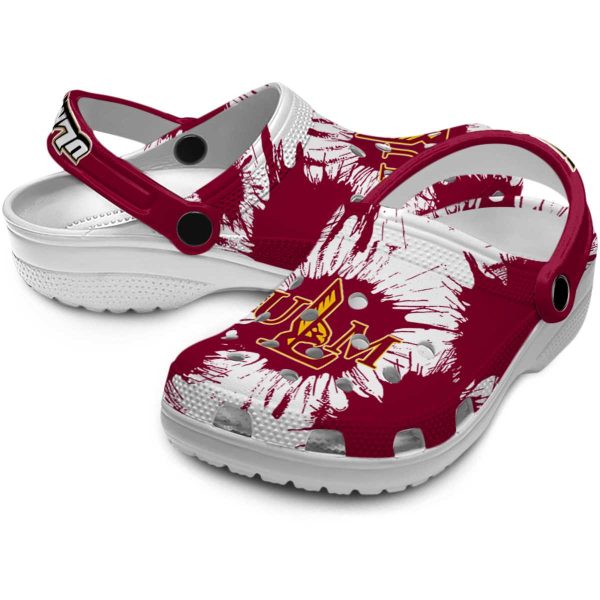 louisiana monroe warhawks splatter graphics clog high quality
