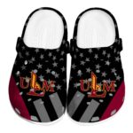 louisiana monroe warhawks stellar stripes theme clog best selling