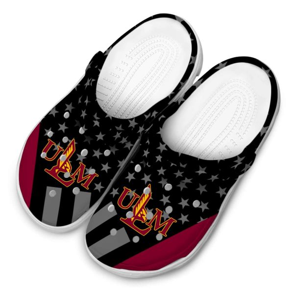 louisiana monroe warhawks stellar stripes theme clog latest model