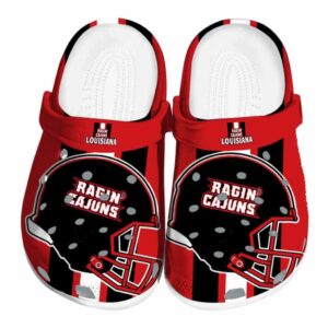 louisiana ragin cajuns helmet stripes clog best selling