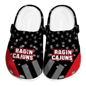 louisiana ragin cajuns stellar stripes theme clog best selling