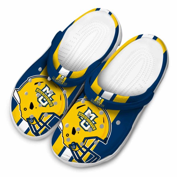 marquette golden eagles helmet stripes clog latest model
