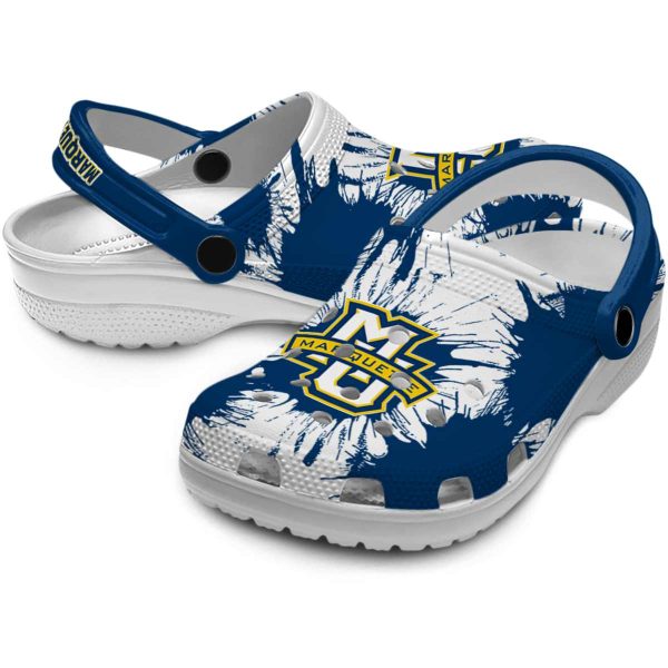marquette golden eagles splatter graphics clog high quality