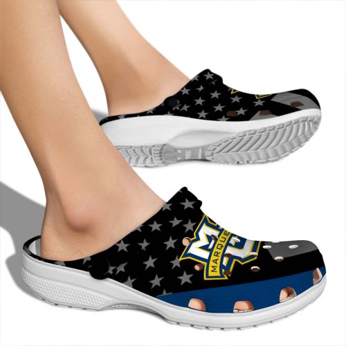 marquette golden eagles stellar stripes theme clog fashion forward