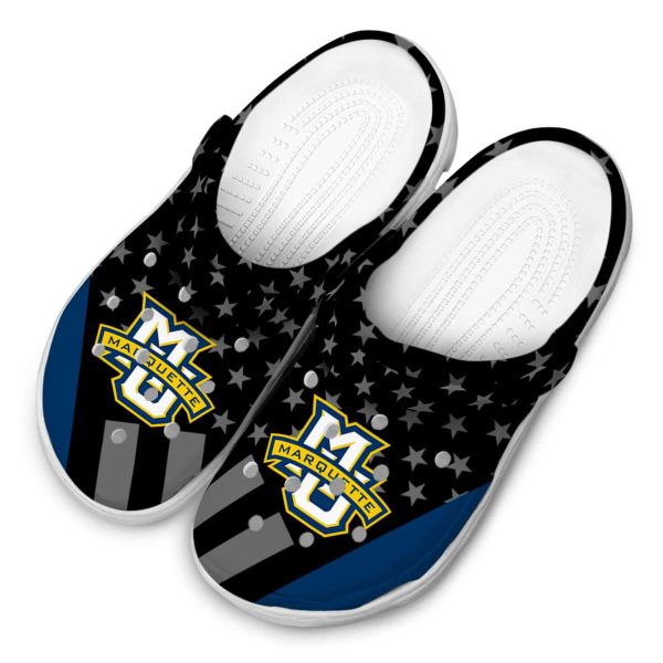 marquette golden eagles stellar stripes theme clog latest model