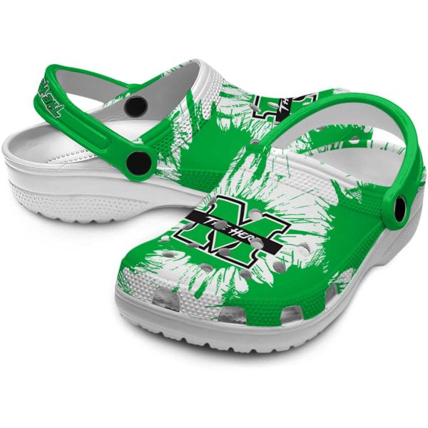 marshall thundering herd splatter graphics clog high quality