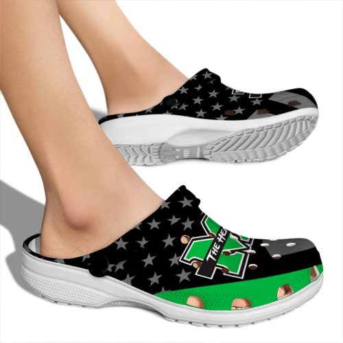 marshall thundering herd stellar stripes theme clog fashion forward