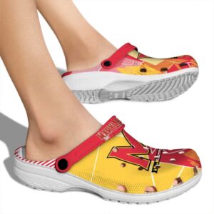 maryland terrapins geometric background clog fashion forward