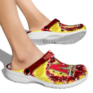 maryland terrapins radiant burst effect clog fashion forward