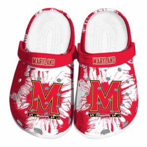 maryland terrapins splatter graphics clog best selling