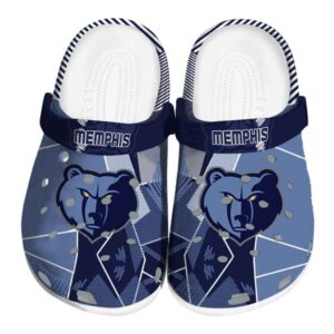memphis grizzlies geometric background clog best selling