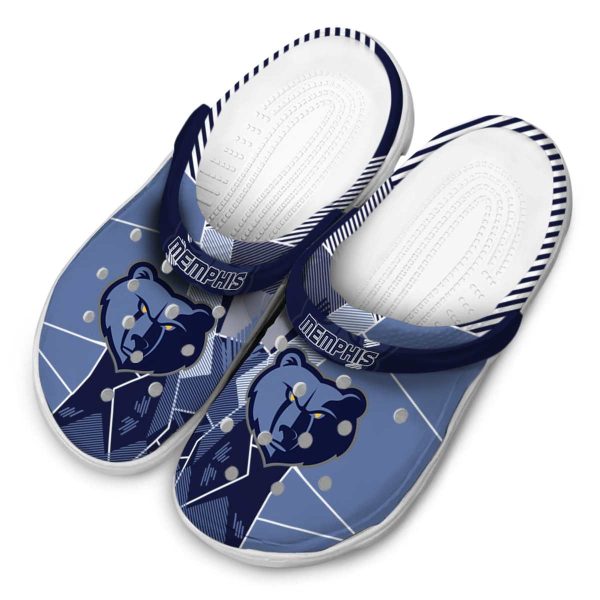 memphis grizzlies geometric background clog latest model