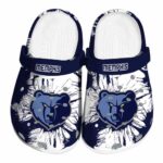 memphis grizzlies splatter graphics clog best selling