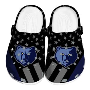 memphis grizzlies stellar stripes theme clog best selling
