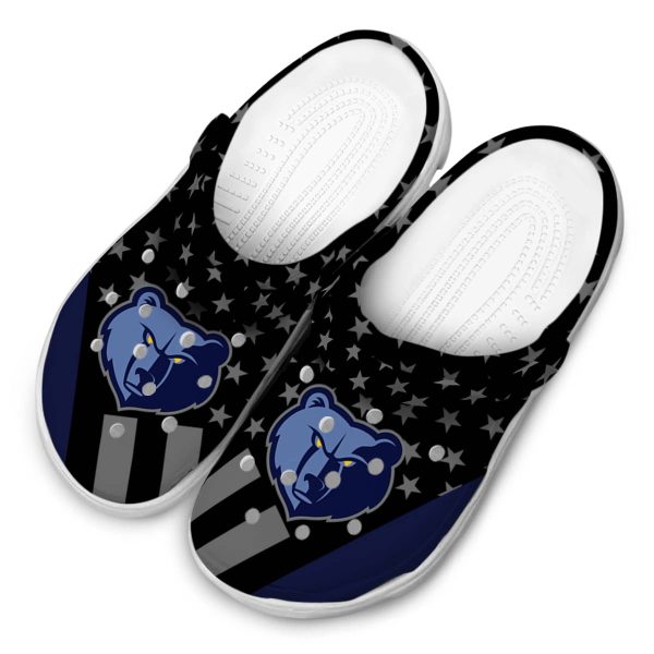 memphis grizzlies stellar stripes theme clog latest model