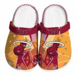 miami heat geometric background clog best selling