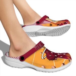 miami heat geometric background clog fashion forward