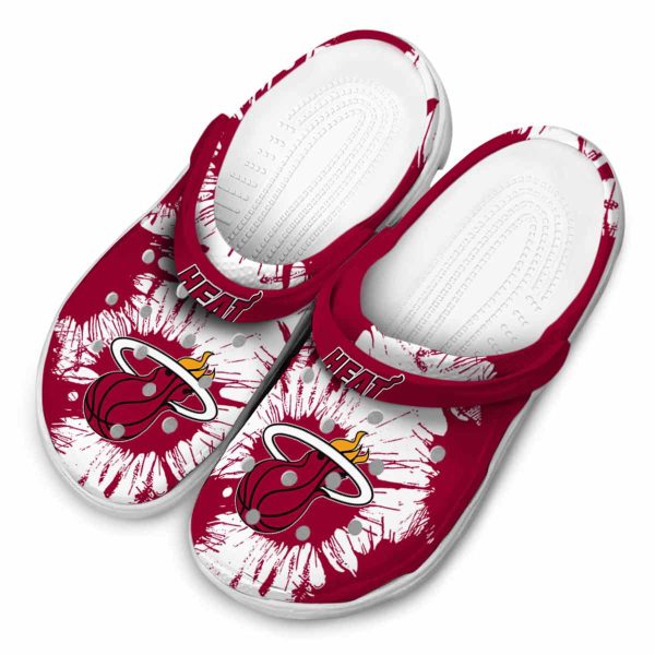 miami heat splatter graphics clog latest model