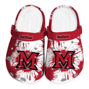 miami redhawks splatter graphics clog best selling