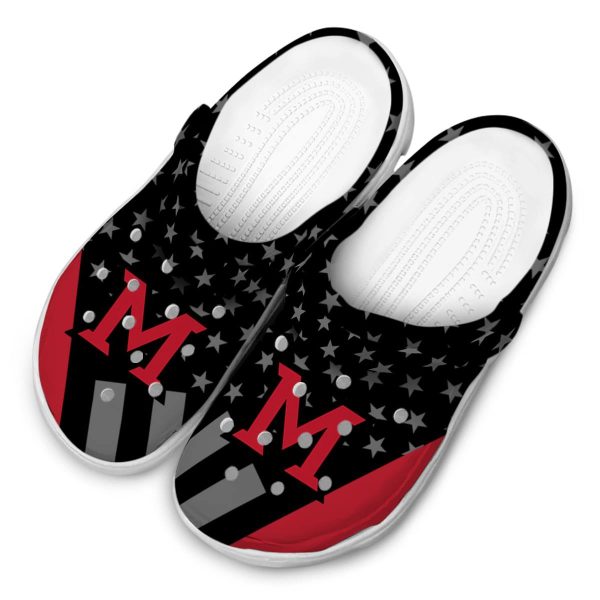 miami redhawks stellar stripes theme clog latest model