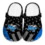 middle tennessee blue raiders stellar stripes theme clog best selling