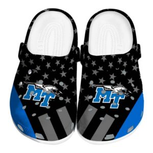 middle tennessee blue raiders stellar stripes theme clog best selling