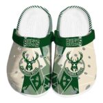 milwaukee bucks geometric background clog best selling
