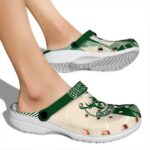 milwaukee bucks geometric background clog best selling