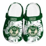 milwaukee bucks splatter graphics clog best selling
