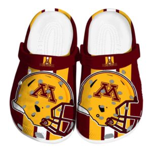minnesota golden gophers helmet stripes clog best selling
