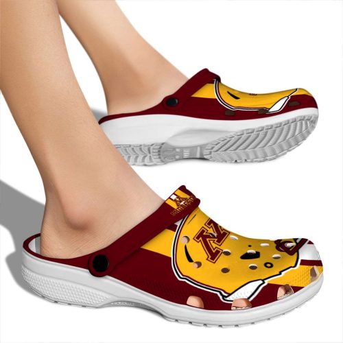 minnesota golden gophers helmet stripes clog fashion forward