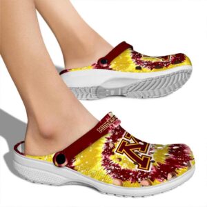 minnesota golden gophers radiant burst effect clog fashion forward