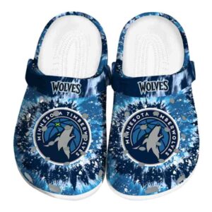 minnesota timberwolves radiant burst effect clog best selling