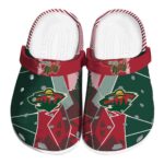 minnesota wild geometric background clog best selling