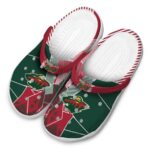 minnesota wild geometric background clog best selling