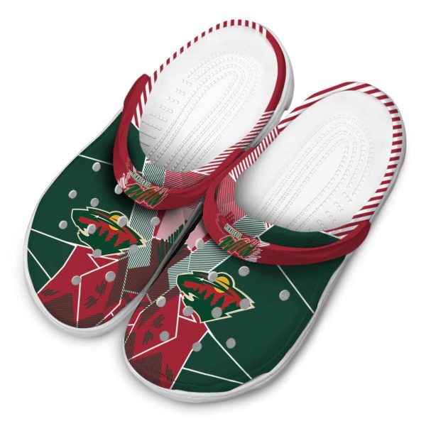 minnesota wild geometric background clog latest model