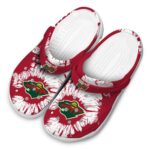 minnesota wild splatter graphics clog best selling