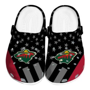 minnesota wild stellar stripes theme clog best selling