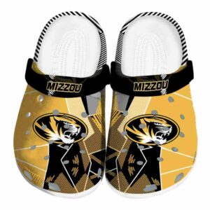 missouri tigers geometric background clog best selling